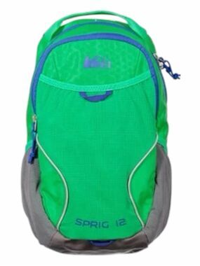 REI Sprig 12 Kids Green Hiking Daypack Backpack 12L